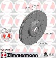 ZIMMERMANN 150298152 Bremsscheibe