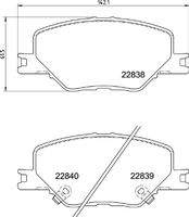 BREMBO P59096 Bremsbelagsatz, Scheibenbremse
