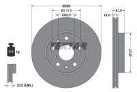 TEXTAR 92156600 Bremsscheibe