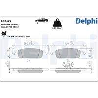 DELPHI LP2479 Bremsbelagsatz, Scheibenbremse