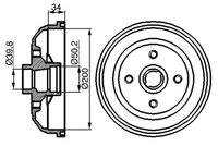 BOSCH 0986477056 Bremstrommel