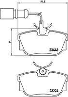 BREMBO P85059 Bremsbelagsatz, Scheibenbremse