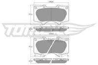 TOMEX Brakes TX1496 Bremsbelagsatz, Scheibenbremse