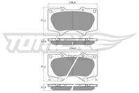 TOMEX Brakes TX1496 Bremsbelagsatz, Scheibenbremse