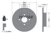 TEXTAR 92061103 Bremsscheibe