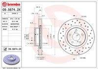 BREMBO 0956742X Bremsscheibe