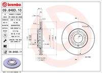 BREMBO 09848311 Bremsscheibe