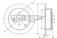 TOMEX Brakes TX7134 Bremsscheibe