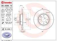 BREMBO 08A26811 Bremsscheibe