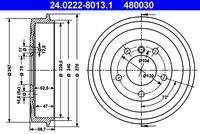 ATE 24022280131 Bremstrommel