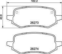 BREMBO P24237 Bremsbelagsatz, Scheibenbremse