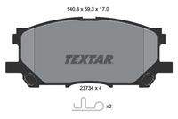 TEXTAR 2373401 Bremsbelagsatz, Scheibenbremse