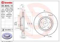 BREMBO 09B04311 Bremsscheibe