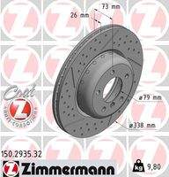 ZIMMERMANN 150293532 Bremsscheibe