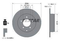 TEXTAR 92166600 Bremsscheibe