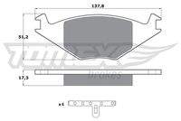TOMEX Brakes TX1015 Bremsbelagsatz, Scheibenbremse