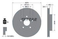 TEXTAR 92163803 Bremsscheibe