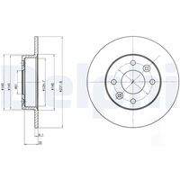 DELPHI BG2258 Bremsscheibe