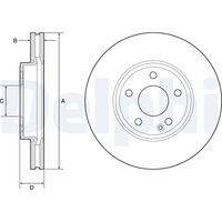 DELPHI BG4788C Bremsscheibe