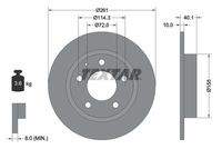 TEXTAR 92062100 Bremsscheibe