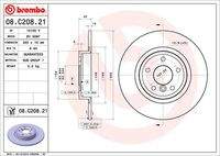 BREMBO 08C20821 Bremsscheibe