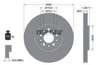 TEXTAR 92220903 Bremsscheibe