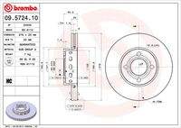BREMBO 09572410 Bremsscheibe