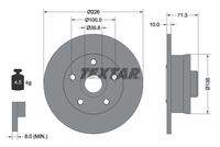 TEXTAR 92153800 Bremsscheibe