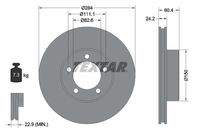 TEXTAR 92031600 Bremsscheibe