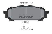 TEXTAR 2433101 Bremsbelagsatz, Scheibenbremse
