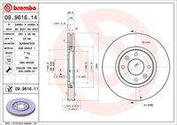 BREMBO 09961611 Bremsscheibe