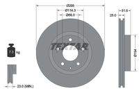 TEXTAR 92267603 Bremsscheibe