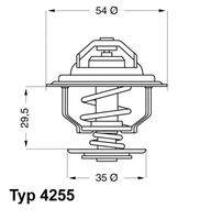 BorgWarner (Wahler) 425587D Thermostat, Kühlmittel