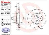 BREMBO 09D88011 Bremsscheibe