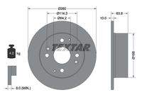 TEXTAR 92138600 Bremsscheibe