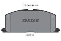 TEXTAR 2087001 Bremsbelagsatz, Scheibenbremse