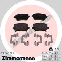 ZIMMERMANN 239141703 Bremsbelagsatz, Scheibenbremse