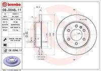BREMBO 08D04611 Bremsscheibe