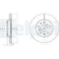 DELPHI BG4093C Bremsscheibe