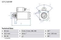 BOSCH 0986021970 Starter