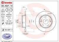 BREMBO 08A32711 Bremsscheibe