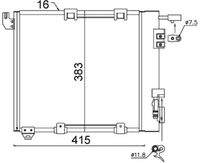 MAHLE AC349000S Kondensator, Klimaanlage