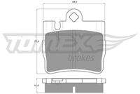 TOMEX Brakes TX1287 Bremsbelagsatz, Scheibenbremse