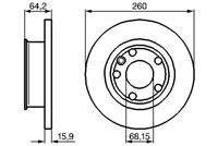 BOSCH 0986478547 Bremsscheibe