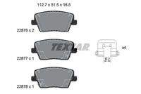 TEXTAR 2287601 Bremsbelagsatz, Scheibenbremse