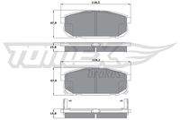 TOMEX Brakes TX1495 Bremsbelagsatz, Scheibenbremse