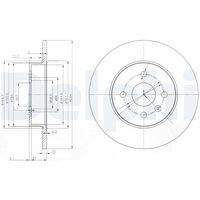 DELPHI BG3885C Bremsscheibe