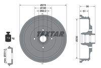TEXTAR 94018900 Bremstrommel