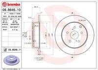 BREMBO 08B64611 Bremsscheibe