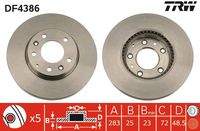 TRW DF4386 Bremsscheibe